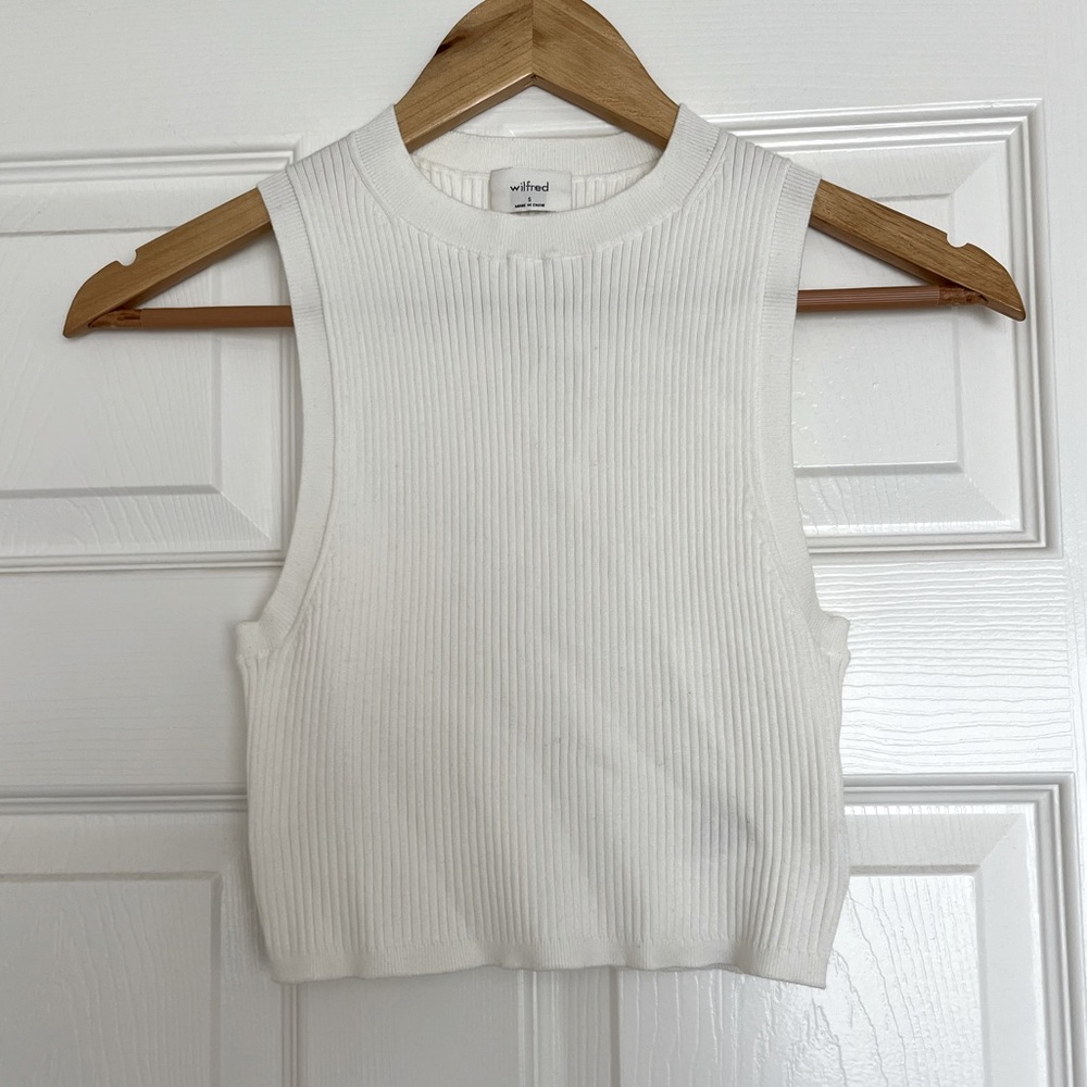 Aritizia Wilfred White Reso Sweater